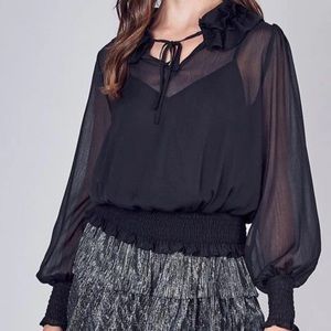 NWT do+be sheer blouse
